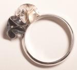 FL Db dangle flowers silver ring