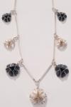FL flower link dangle necklace